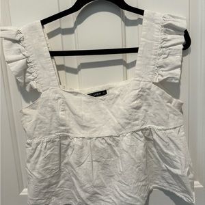 SHEIN Crop Flutter Sleeve Tank Size L